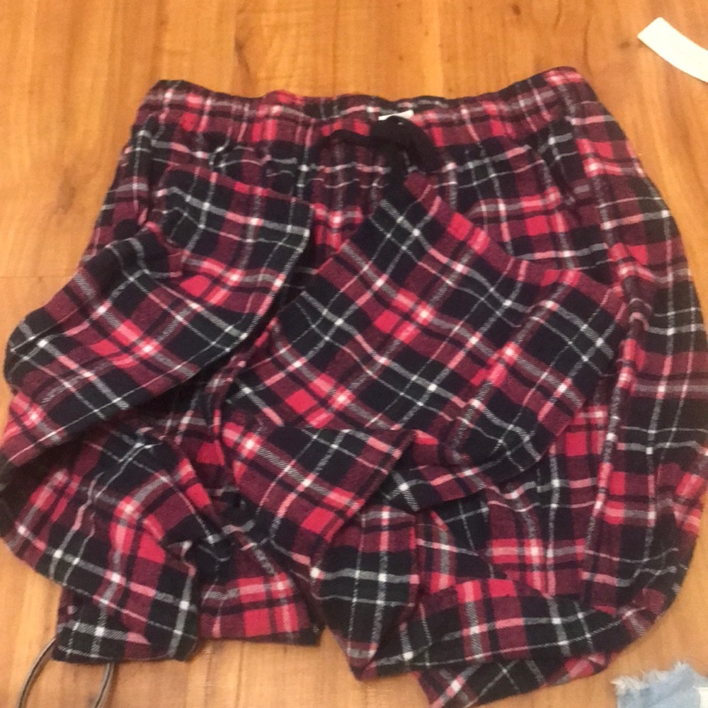 Pink and black pj pants